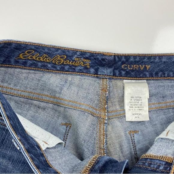 Eddie Bauer Curvy Jeans Womens Size 4S Blue Casual - Picture 5 of 9